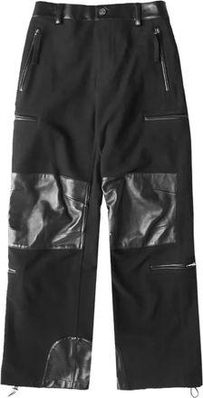 Helmut Lang Pantaloni dritti in pelle - Nero