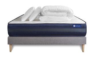 Actisom Pack Colch&oacute;n Gris L&aacute;tex Y Espuma Viscoel&aacute;stica 140 X 190
