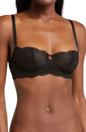 Skarlett Blue Rouse Full Coverage Balconette Bra in Black at Nordstrom, Size 30C