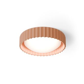 Sulion L&aacute;mpara de techo led tipo plaf&oacute;n de yeso color arcilla