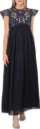 Chloé Ladies Empire Ruffled Maxi Dress, Brand Size 40 (US Size 8)