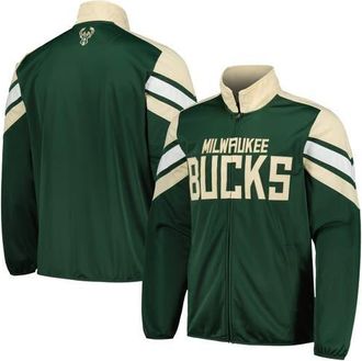 G-III Sports by Carl Banks Mens G-III Sports by Carl Banks Hunter Green Milwaukee Bucks Game Ball Full-Zip Track Jacket at Nordstrom, Size Medium