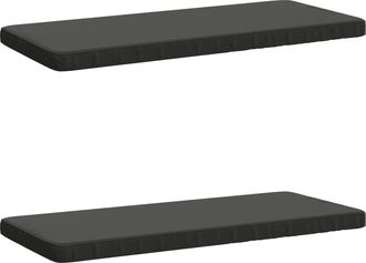 vidaXL Cojines Para Banco De 2 Piezas Vught 2 Uds. 100% Poli&eacute;ster Vidaxl