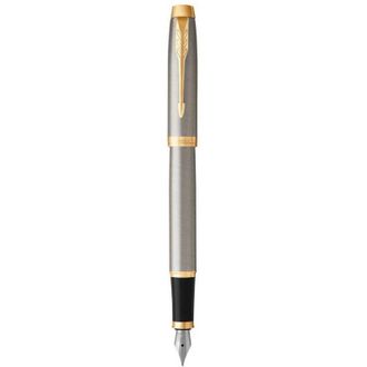 Parker IM penna stilografica Sistema di riempimento della cartuccia Acciaio spazzolato 1 pz