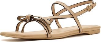 Kate Spade New York Loop Flat Sandals Womens Sandals Beach Sand : 9.5 M, Leather