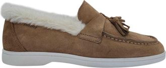 Firetrap Dames/Dames Loro Suede Platte Bootschoenen (Cognac)