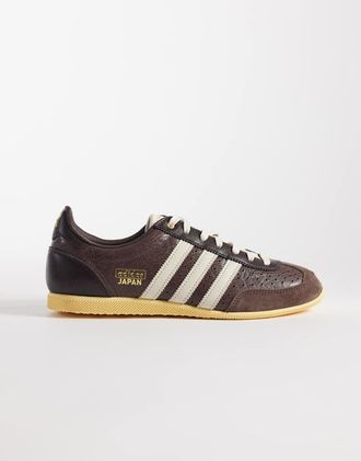adidas Originals Japan - Sneakers marroni con linguetta alluncinetto-Marrone