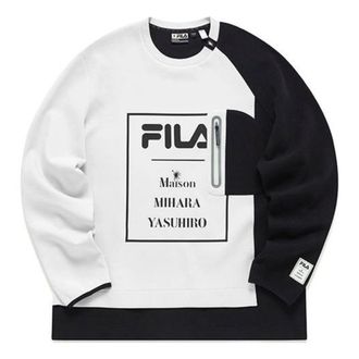 Fila x Mihara Yasuhiro Lettrer Printed Sweater White Black F11M143204F-IV