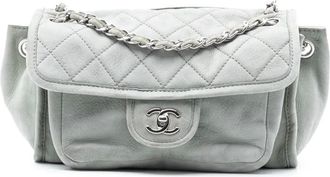 Chanel Borsa a spalla French Riviera in pelle di vitello 2012 - Grigio