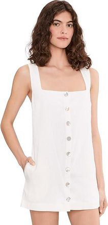 Show me your Mumu Everly Mini Dress Womens Dress White Linen : 2XL, Cotton