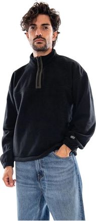 Levi's Redwood Quarter Zip - Heren - Fleece jassen - Zwart - L - Polyester - Fitness