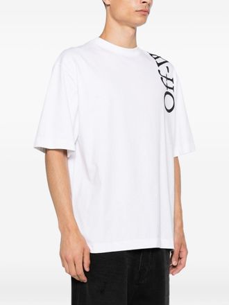 Off-white Logo-Print Cotton T-Shirt - White