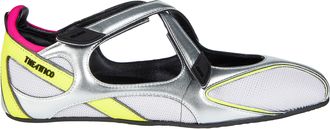 The Attico Ballerina FLOOR01 Pointed Mesh Flats