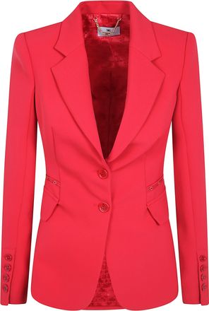 Elisabetta Franchi Jacket Main Button Red Passion