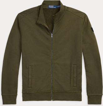 Ralph Lauren Mens Garment Dyed French Terry Jacket In Green