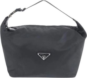 Prada Pre-owned Mini Bags, female, Black, Size: ONE SIZE Pre-owned Vintage Nylon Mini Bag