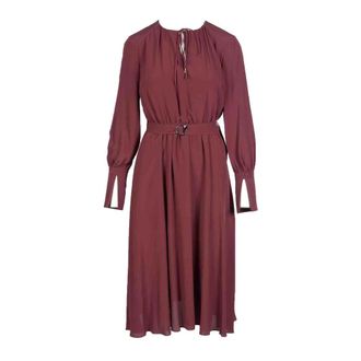 Patrizia Pepe Patrizia Pepe, Women; Bordeaux Dress Rot, Damen, Gr&ouml;&szlig;e: 2XS