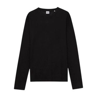 Nn.07 Round-neck Knitwear, male, Black, Size: XL Clive 3323 Waffle Knit Tee