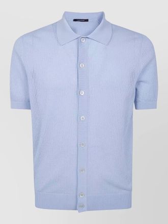 Tagliatore short sleeve cotton shirt