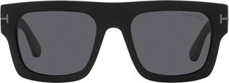 Tom Ford Eyewear square-frame tinted sunglasses - unisex - Acetate - 53 - Black