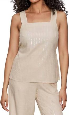 Sanctuary Desert Square Neck Tank Top In Sand