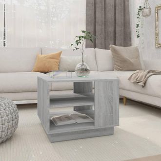 vidaXL Vidaxl - Mesa De Centro Madera De Ingenier&iacute;a Gris Sonoma 55x55x43 Cm