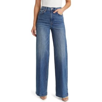Pistola Denim Lana High Waist Wide Leg Jeans in Cider at Nordstrom, Size 24