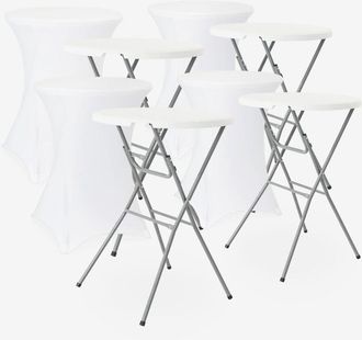 Sweeek Mesa Plegable De Acero Para Eventos Con Funda Protectora (lote De 4)