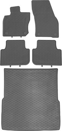 OEM Volkswagen Passat B9 Kombi A Partir De 2024 Set - Alfombrillas De Goma Para Coche + Alfombrilla Para Maletero