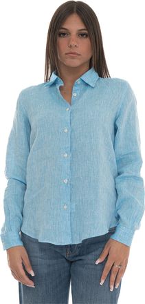 Vincenzo De Lauziers Camicia in lino Amalfi Turchese Vincenzo De Lauziers Donna