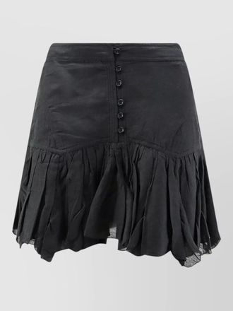 Isabel Marant daneen cotton viscose mini skirt ruffles