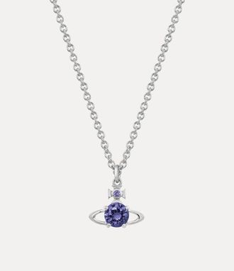 Vivienne Westwood Man. Reina Pendant Necklace Platinum-lavender-cz Platinum-lavender-cz Men
