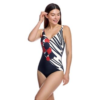 Ory Damesbadpak met V-hals en open rug W260876