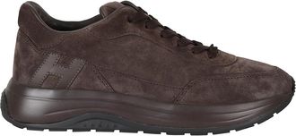 Hogan Hi Light Sneakers - Heren - Sneakers - Bruin - 44 1/2 EU - Katoen - Schoenen