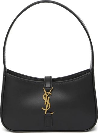 Saint Laurent mini Le 5 &Agrave; 7 logo-detail tote bag - Zwart