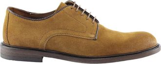 Marco Ferretti Bruine Su&egrave;de Derby Schoenen - Heren - Veterschoenen - Bruin - 43 EU - Su&egrave;de - Schoenen