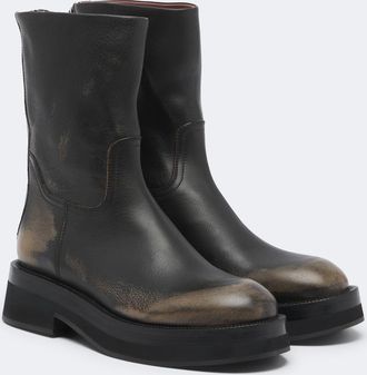 PARIS TEXAS Botines Napa de piel desgastados