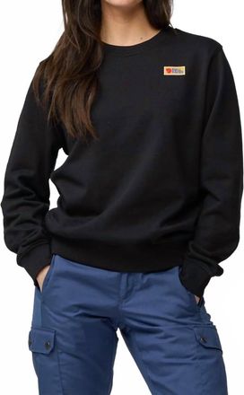 Fj&auml;llr&auml;ven Vardag Sweater In Black