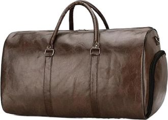 Generic Compatible For Travel Bag Large Duffle Independent Big Fitness Bags Handbag Luggage Shoulder Black Men Fashion Zipper(Brass)