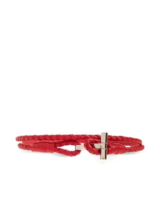 Tom Ford Armband met T-bar - Zilver
