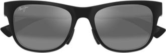 Maui Jim Black Mj0684s Glossy Rectangular Sunglasses