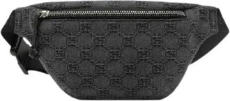 Gucci Pre-owned Belt Bags, female, Black, Size: ONE SIZE Pre-owned GG Denim Waist Bag