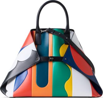Akris Small AI Leather Convertible Tote in Multicolor at Nordstrom