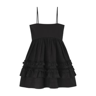 Ganni Short Dresses, female, Black, Size: 2XS Ganni Dresses