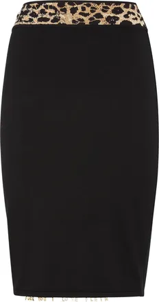 Philipp Plein Knit Skirt Leopard