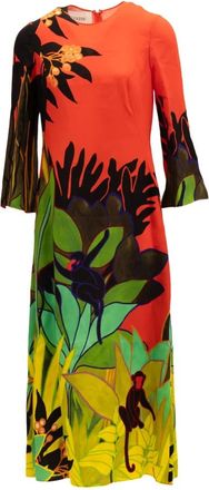 Valentino Garavani Dames, Jurken, Oranje, Maat: XS