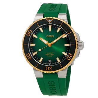 Oris Pre-owned Oris Aquis Automatic Green Dial Mens Watch 01 400 7769 6357-07 8 22 09PEB