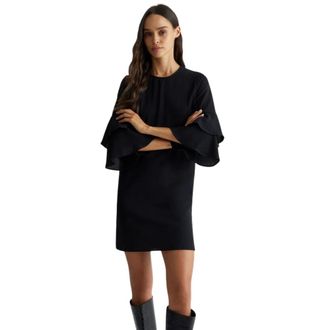 Liu Jo Cr&ecirc;pe Stretch Jurk - Dames - Jurken - Zwart - Maat: M Zijde