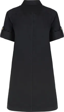 Celine Womens Cotton Shirtdress Black Dress