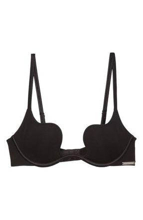 Fleur du Mal Le Stretch U-Neck Underwire Plunge Bra in Black at Nordstrom, Size 34Dd